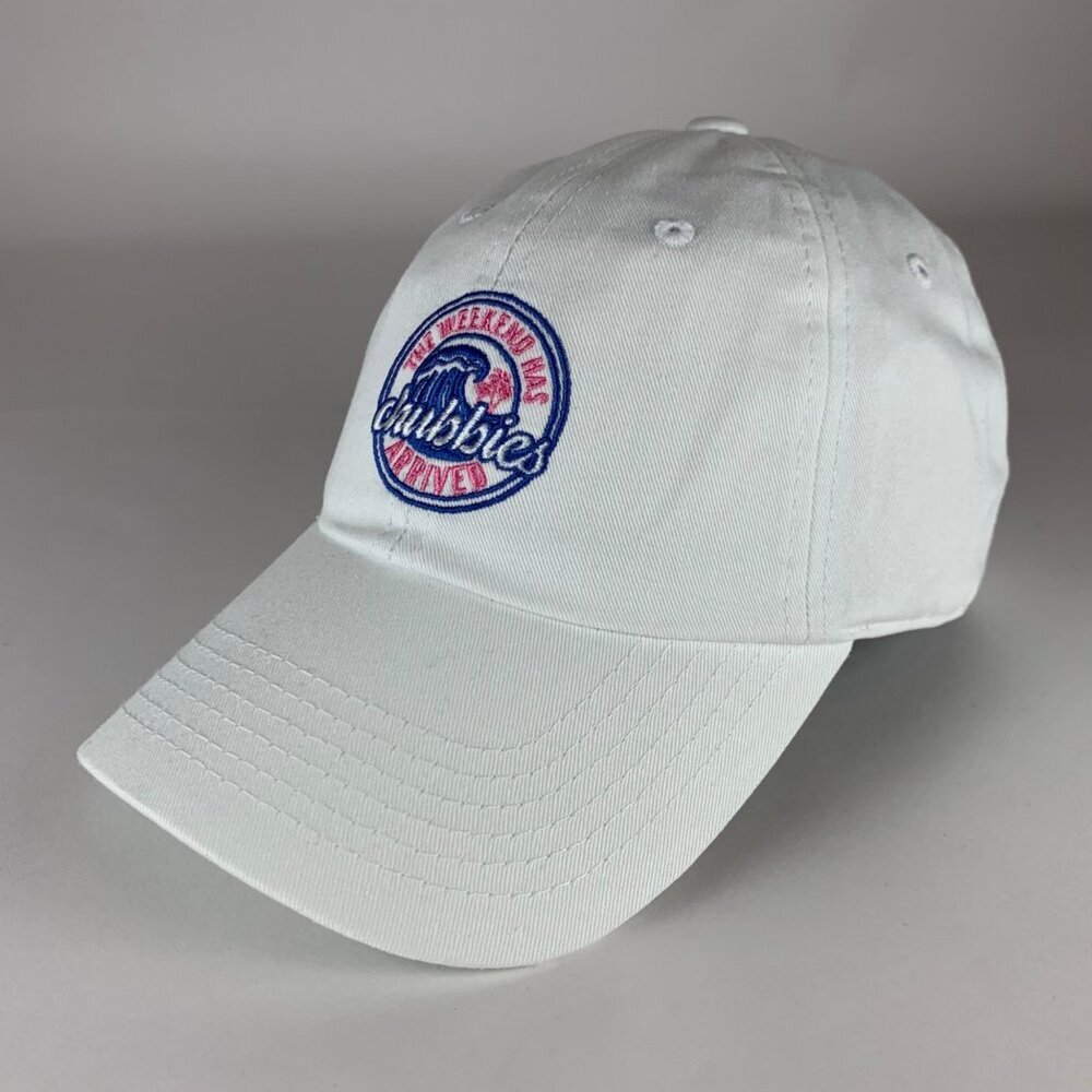 Chubbies Mens White Strapback Adjustable Hat